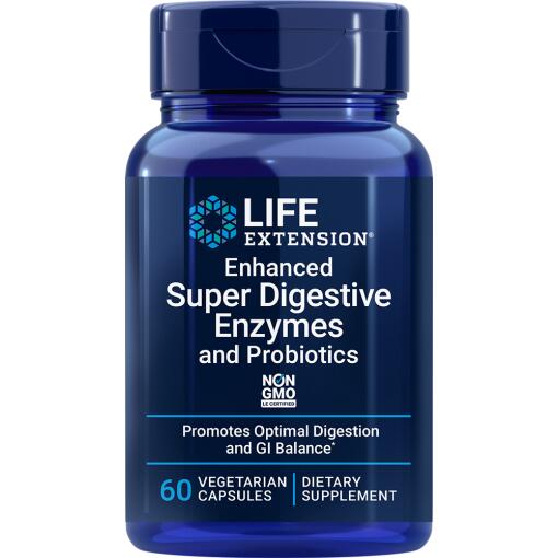 Enhanced Super Digestive Enzymer og Probiotika - 60 vcaps
