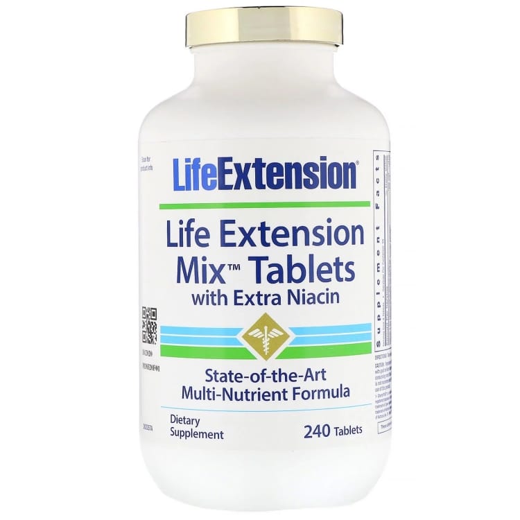 Mieszanka tabletek z dodatkowym niacyną - 240 tabletek