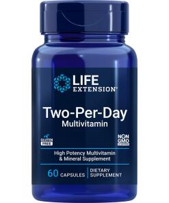 Multivitamin to gange om dagen - 60 kapsler