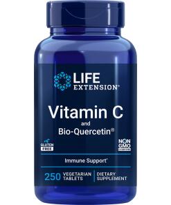 Vitamin C og Bio-Quercetin Phytosome - 250 vegetariske faner