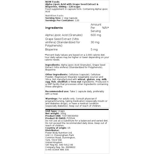600 mg - 60 vegetabilske kapsler