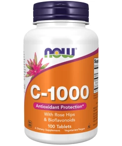 Vitamin C-1000 med hyben og bioflavonoider - 100 tabletter