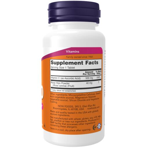 Vitamin C-500 med hybenrosen - 250 tabletter