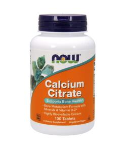 Calciumcitrat med mineraler og D-vitamin - 100 tabletter