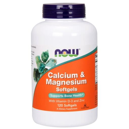 Calcium & Magnesium med Vitamin D og Zink - 120 softgels