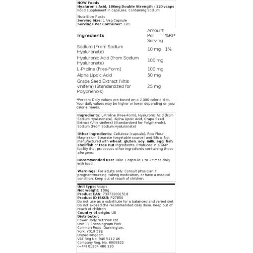 100 mg dobbeltstyrke - 120 kapsler