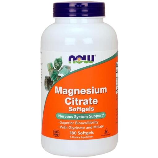 Magnesiumcitrat softgels - 180 kapsler