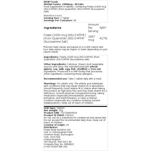 1000 mcg - 90 tabletter