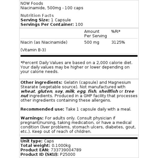 500 mg - 100 kapsler