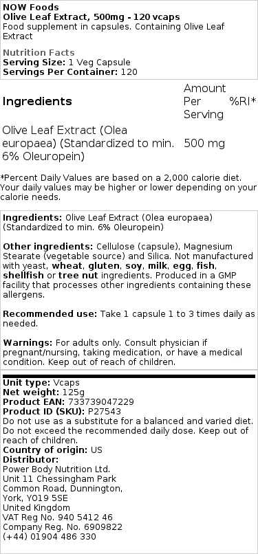 500 mg - 120 vegetabilske kapsler