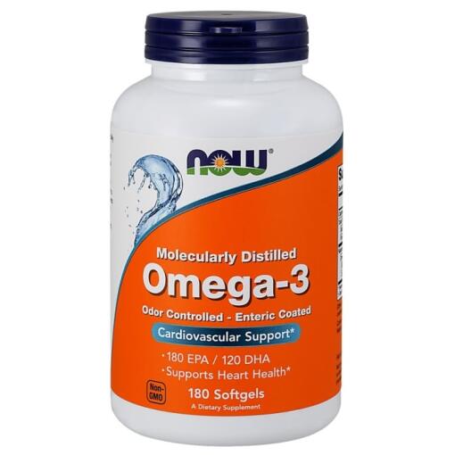 Omega-3 Enterisk Overtrukne - 180 bløde kapsler