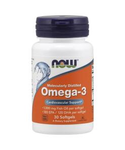 Omega-3 Molekylært destilleret - 30 bløde kapsler