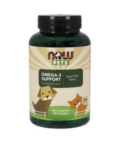 Kæledyr Omega-3-støtte - 180 bløde kapsler