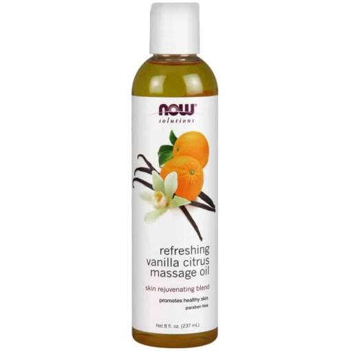 Opfriskende Vanilje-Citrus Massageolie - 237 ml