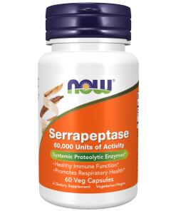 NOW Foods - Serrapeptase - 60 kapsler