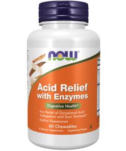 Acid Relief med enzymer - 60 tyggetabletter