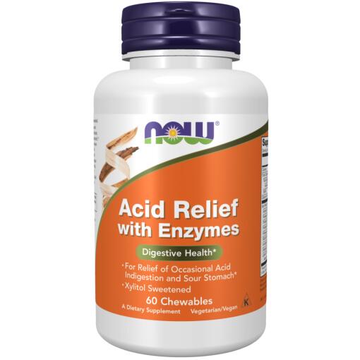 Acid Relief med enzymer - 60 tyggetabletter