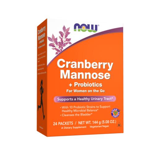 Tranebær Mannose + Probiotika - 24 pakker