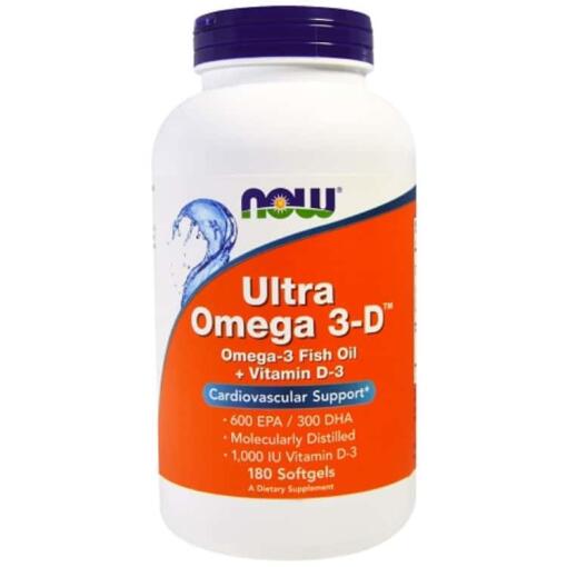 Ultra Omega 3-D med D3-vitamin - 180 softgels