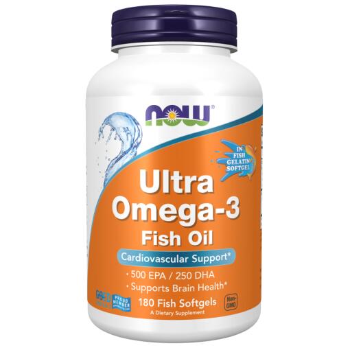 Ultra Omega-3 (i fiskegelatine softgels) - 180 fiskeolie softgels