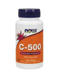 Vitamin C-500 med hybenrosen - 100 tabletter