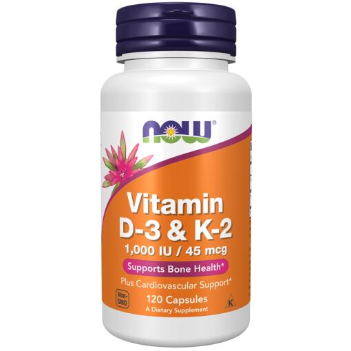 Vitamin D3 & K2 - 120 kapsler