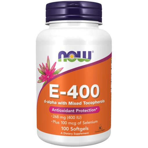 E-vitamin 400 IE med selen - 100 bløde kapsler