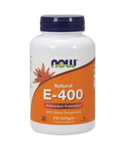 Vitamin E-400 - Naturligt (blandede tocopheroler) - 250 softgels