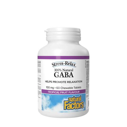 Natural Factors – 100% Naturlig GABA 100 mg