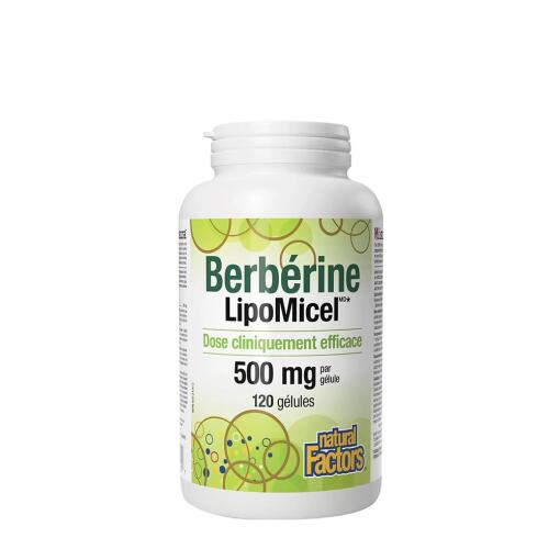Natural Factors – Berberine LipoMicel Matrix 120 Softgels