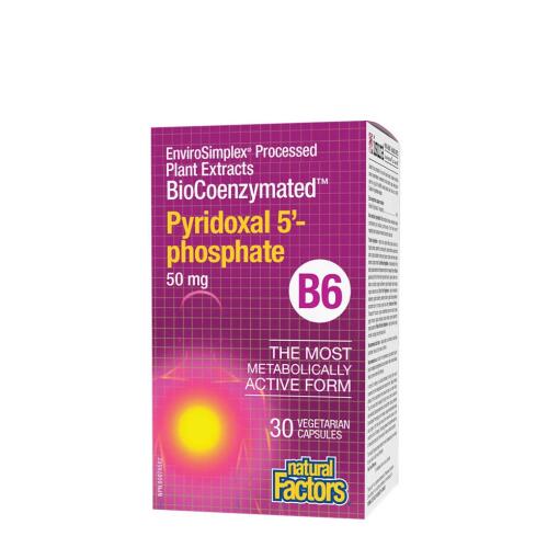 Natural Factors – BioCoenzymated Pyridoxal 5-Phosphate B6 50 mg