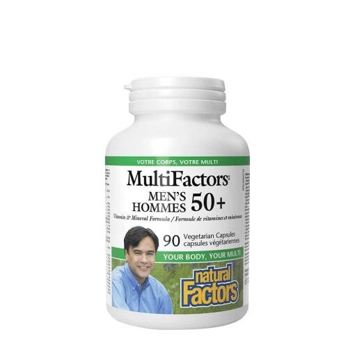 Natural Factors - Men’s 50+ MultiFactors 90 kapsler