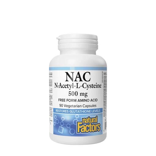 Natural Factors – N-Acetyl-L-Cystein Aminosyre 500 mg (90 Kapsler)