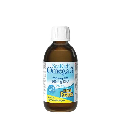 Natural Factors – Omega-3 med D3 750 mg EPA/500 mg DHA