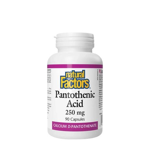 Natural Factors – Pantothensyre 250 mg (90 kapsler)