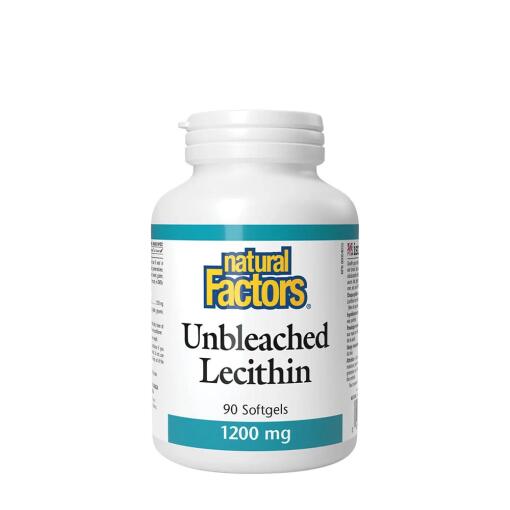 Natural Factors – Unbleached Lecithin 1200 mg 90 Softgels