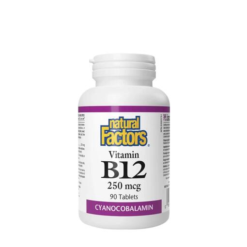 Natural Factors – Vitamin B12 250 mcg (90 Tabletter)