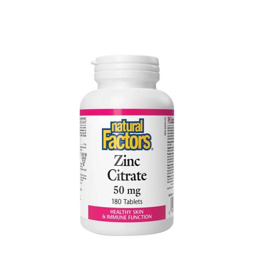 Natural Factors – Zinc Citrate 50 mg