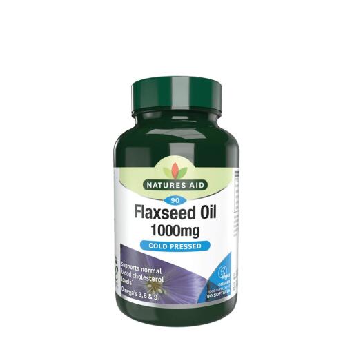 Natures Aid - Hørfrøolie 1000 mg (90 Softgels)