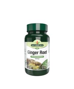 Natures Aid - Ingefærrod Standardiseret 500 mg (90 Tabletter)