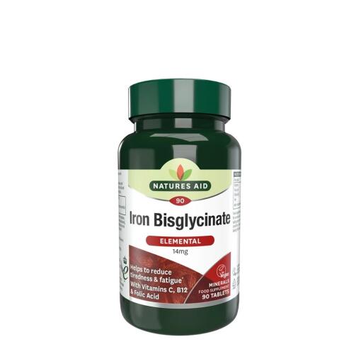 Natures Aid - Iron Bisglycinate 90 Tabletter