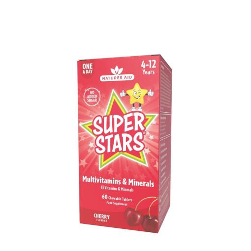 Natures Aid - Super Stars Multivitamin 60 tyggetabletter