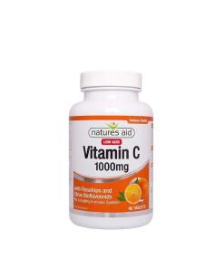Natures Aid - Vitamin C 1000 mg Lavsyre 90 Tabletter