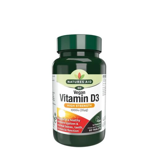 Natures Aid - Vitamin D3 1000 IU Vegan