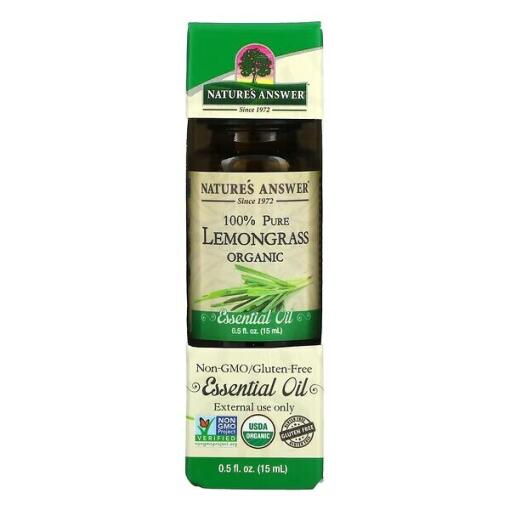 100% ren økologisk citrongræs æterisk olie - 15 ml