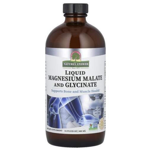 Flydende magnesiummalat og glycinat - 480 ml