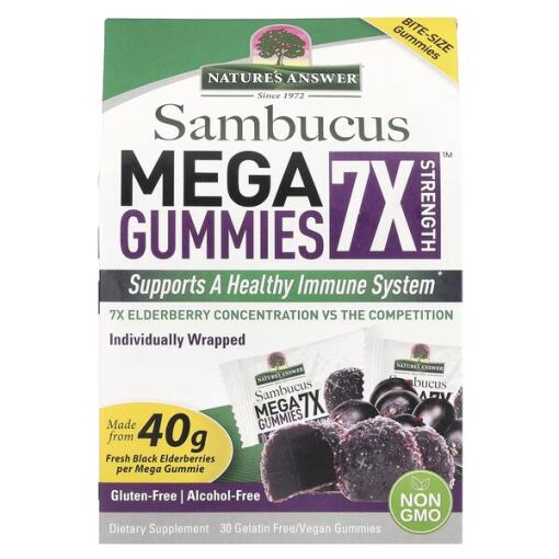 Sambucus Mega Gummies 7X Styrke