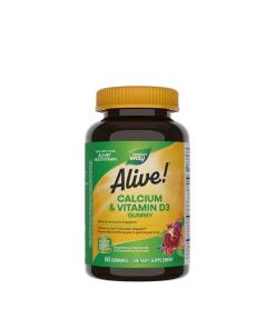 Nature's Way – Alive! Calcium + D3 Gummies 60 stk