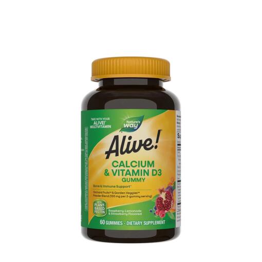 Nature's Way – Alive! Calcium + D3 Gummies 60 stk