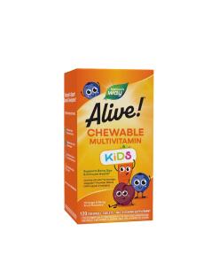 Nature's Way – Alive! Kids Tygge Multivitamin 120 stk